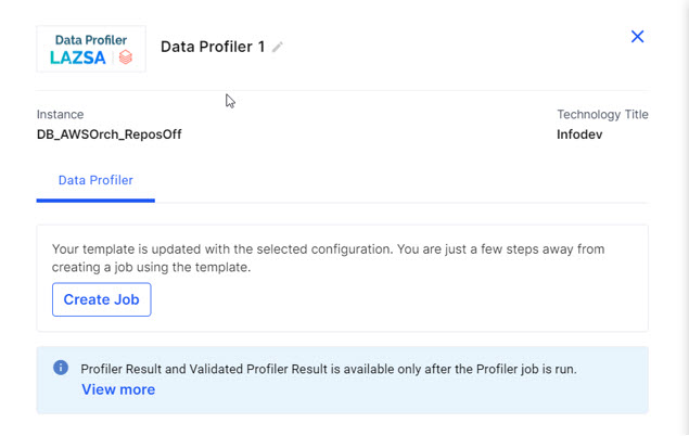 Create Data Profiler job